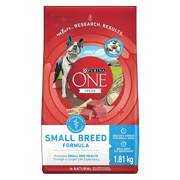 Purina ONE +Plus Small Breed Formula Adult Dry Dog Food, 1.81kg