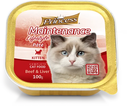 Princess Foil, Kitten Beef and Liver, 100g