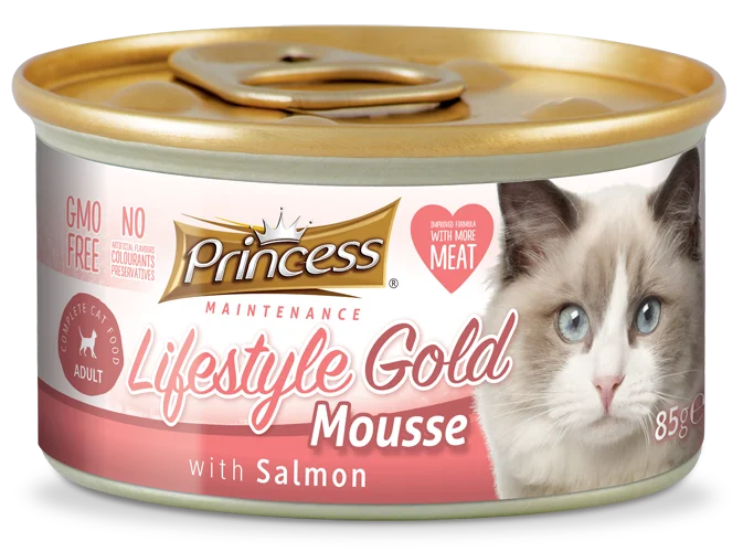 Princess Lifestyle Gold Mousse, Salmon, 85g