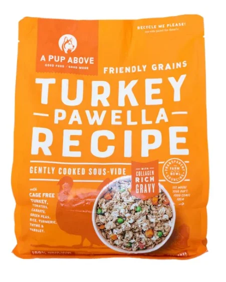 A Pup Above Frozen Gently Cooked Dog Food Turkey Pawella