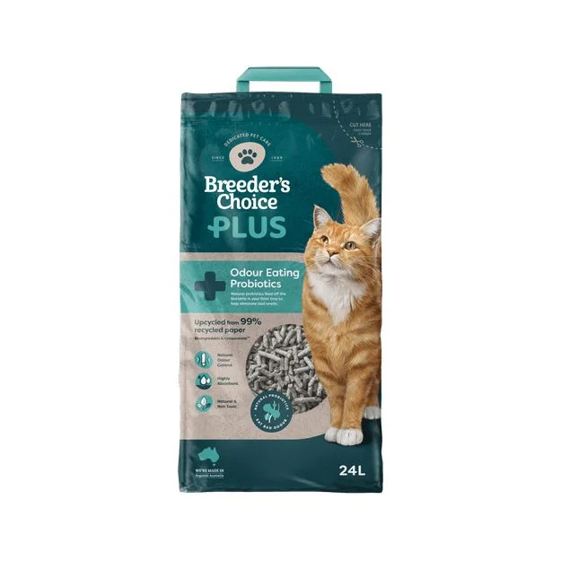 Breeders Choice Plus Probiotic Cat Litter 24L