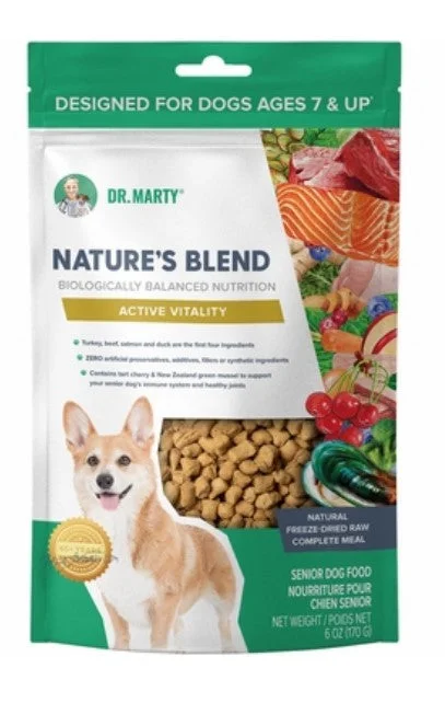 Dr. Marty's Freeze-Dried Dog Food Nature's Blend Active Vitality