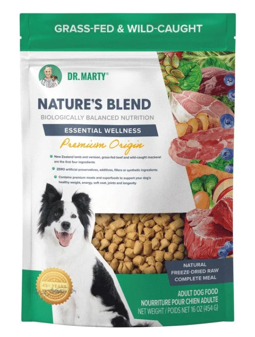 Dr. Marty's Freeze-Dried Dog Food Nature's Blend Essential Wellness Premium Origin