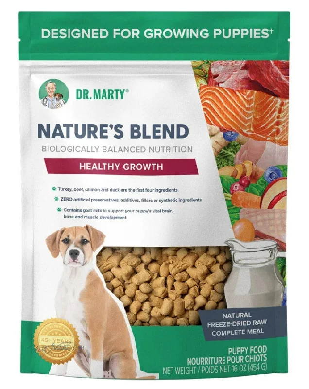 Dr. Marty's Freeze-Dried Dog Food Nature's Blend Healthy Growth