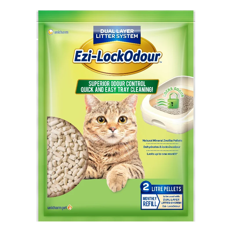 Ezi-LockOdour Dual Layer Cat Litter System Natural Zeolite Cat Litter Pellets 2kg<3 <3 <3