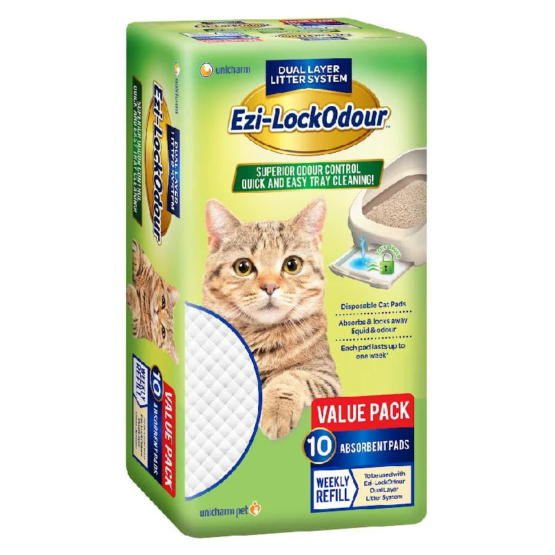 Ezi-LockOdour Dual Layer Cat Litter System Absorbent Cat Pads 10pk<3 <3 <3