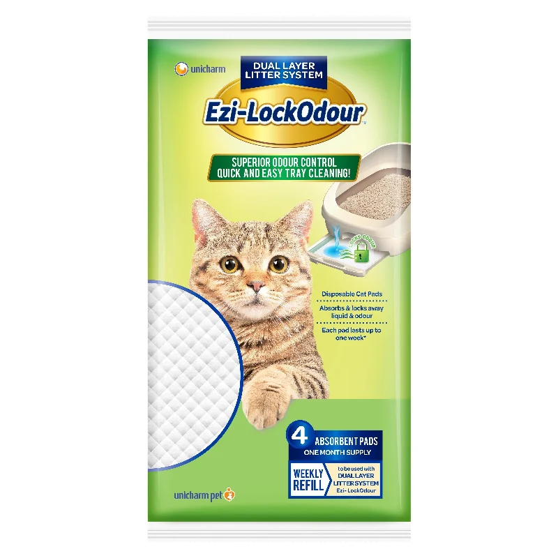 Ezi-LockOdour Dual Layer Cat Litter System Absorbent Cat Pads 4pk<3 <3 <3