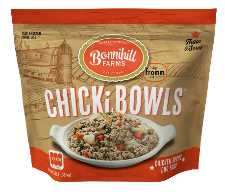 Fromm Bonnihill Farms Frozen Gently Cooked Dog Food - ChickiBowls 3lb Bag