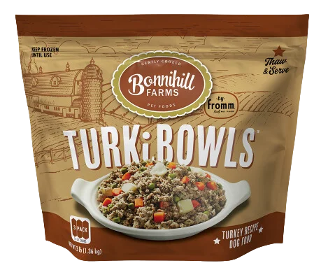 Fromm Bonnihill Farms Frozen Gently Cooked Dog Food - TurkiBowls 3lb Bag