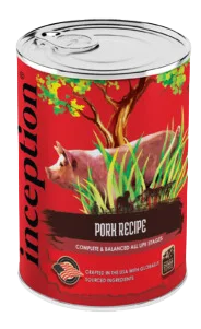 Inception Wet Dog Food Pork Recipe 13oz Can