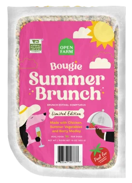 Open Farm Frozen Gently Cooked Dog Food - Bougie Summer Brunch Limited Edition 16oz Pouch