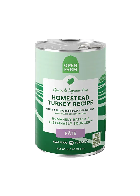 Open Farm Wet Dog Food - Homestead Turkey Recipe 12.5oz Can Single