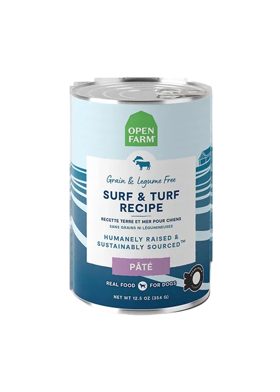 Open Farm Wet Dog Food - Surf & Turf Recipe 12.5oz Can Single