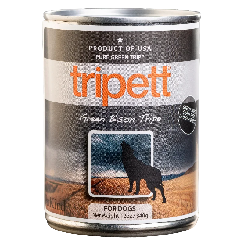 PetKind® Tripett® Wet Dog Food Green Bison Tripe 13oz Can Single