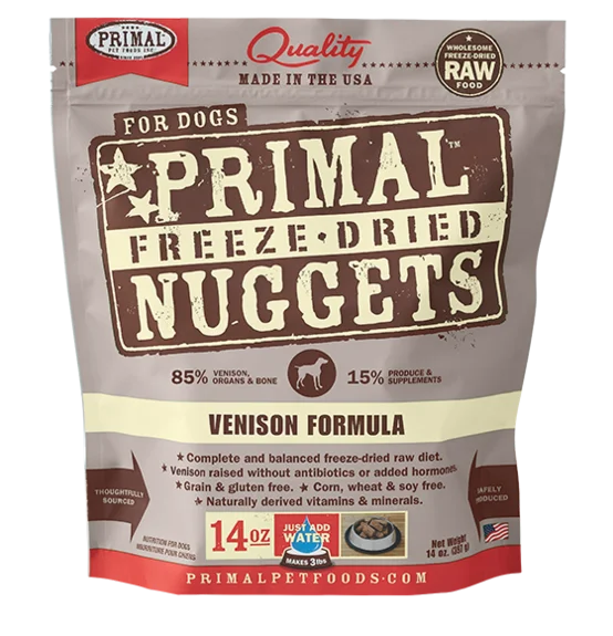 Primal Freeze-Dried Dog Food - Venison