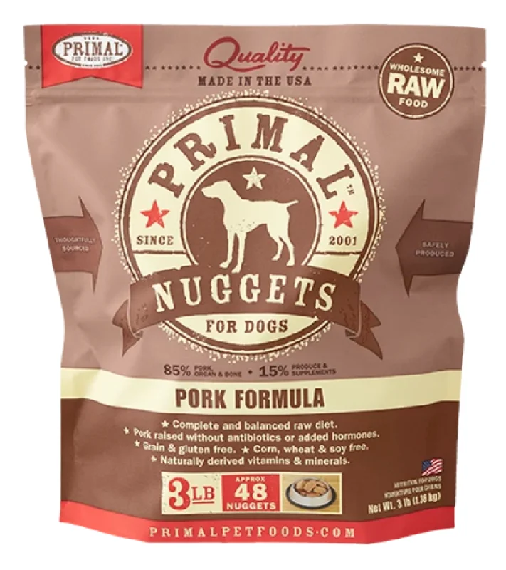 Primal Frozen Raw Dog Food Pork