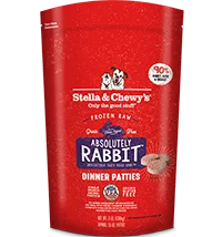 Stella & Chewy's Frozen Raw Dog Food Dinner Patties Absolutely Rabbit