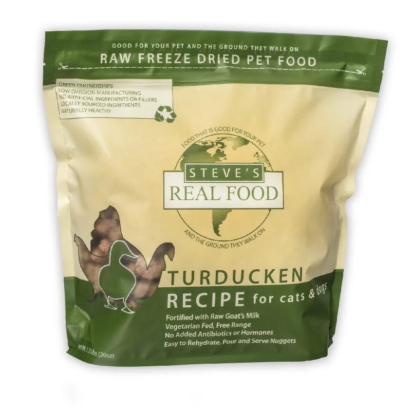 Steve's Freeze Dried Dog Food - Turducken Diet - 1.25lb Bag