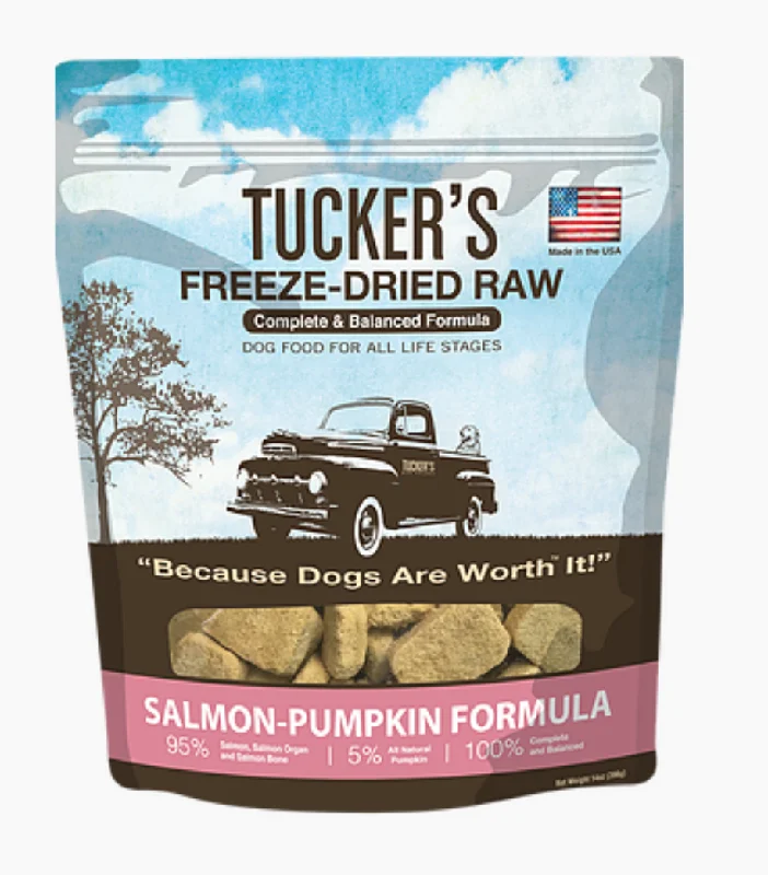 Tucker's Freeze-Dried Dog Food Salmon & Pumpkin 12oz Bag