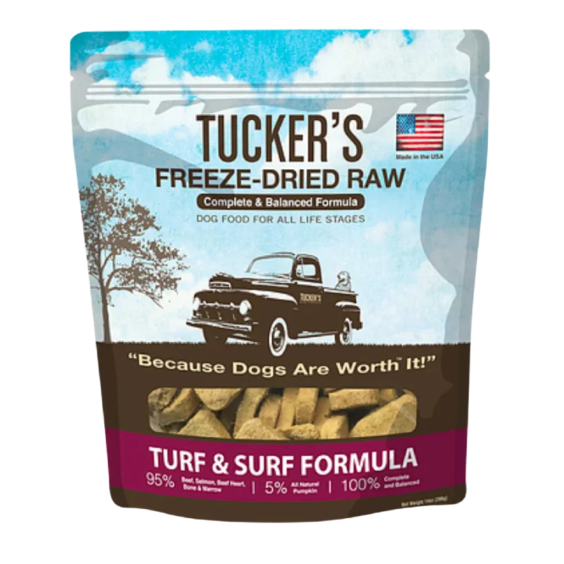 Tucker's Freeze-Dried Dog Food Turf & Surf 14oz Bag