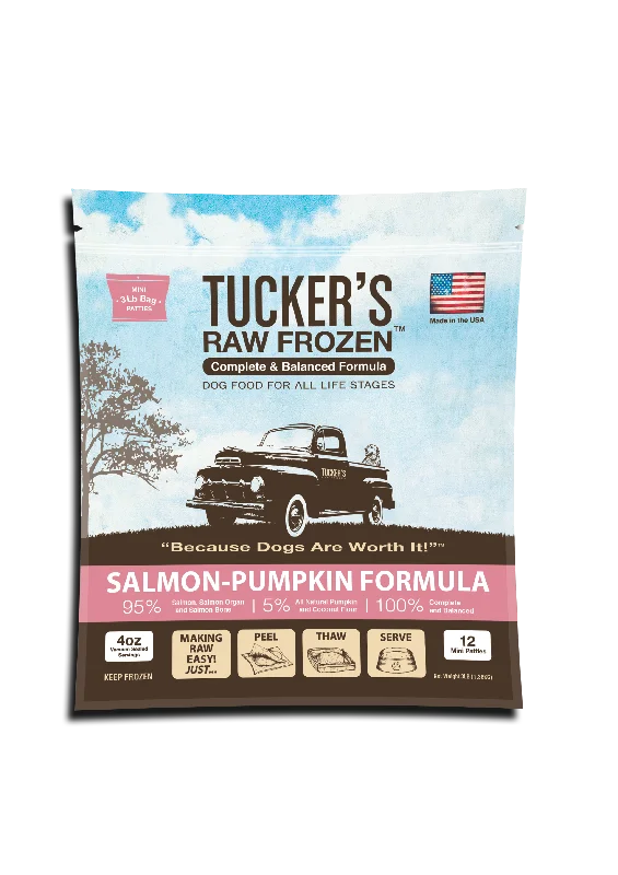 Tucker's Raw Frozen Dog Food - Salmon & Pumpkin 3lb Bag