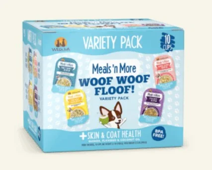 Weruva Wet Dog Food Meals 'N More Woof Woof Floof 3.5oz Cup 10pk