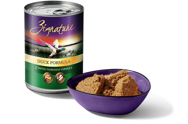 Zignature Wet Dog Food Grain-Free Duck Formula 13oz Can Single