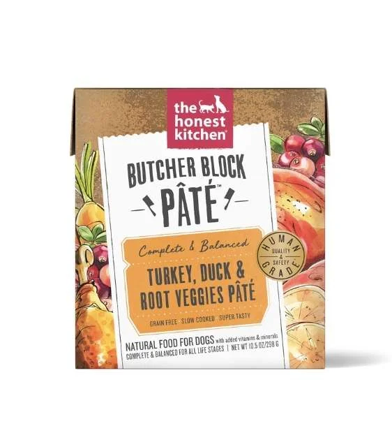 The Honest Kitchen Butcher Block Pate (Turkey, Duck & Root Veggies) Wet Dog Food