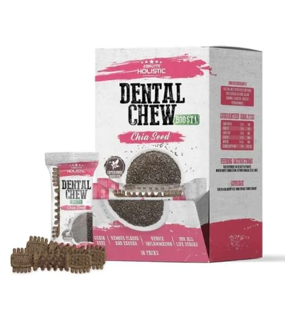 GIFT WITH PURCHASE >$120: Absolute Holistic Dental Dog Chews (1 x Random Flavour)