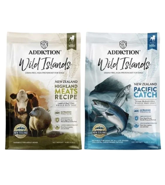 GIFT WITH PURCHASE >$120: Addiction Wild Islands Grain-Free Dog Food Trial Pack (1 x Random Flavour)