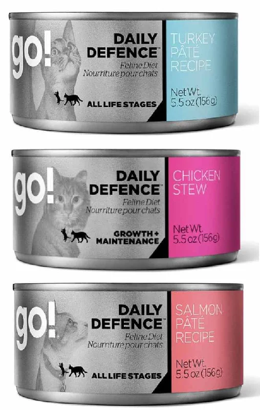 GO! DAILY DEFENCE Canned Cat Food; Available in different formulas