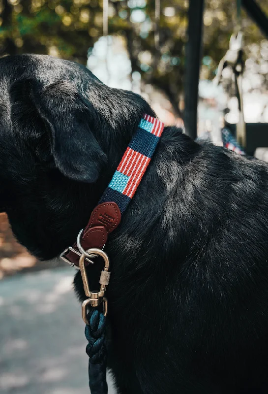 American Flag Needlepoint Collar