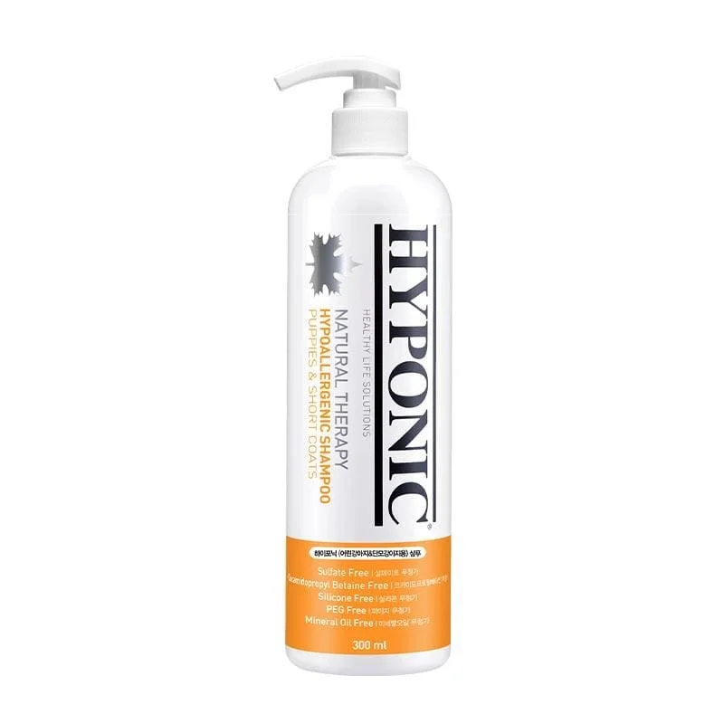 HYPONIC Hypoallergenic Puppy & Short Coat Shampoo 300ml