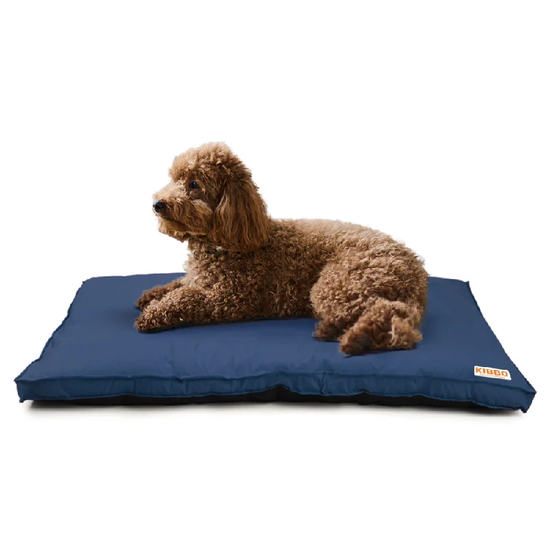 Kibbo Waterproof Flat Bed for Dogs and Cats (Blue)