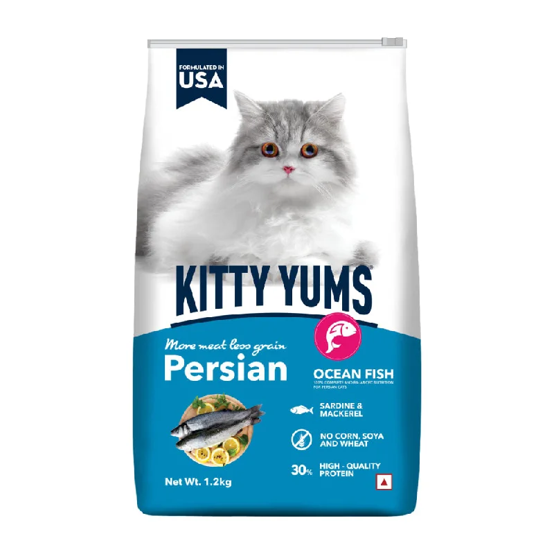 Kitty Yums Dry Persian Cat Food, Ocean Fish, 1.2 kg