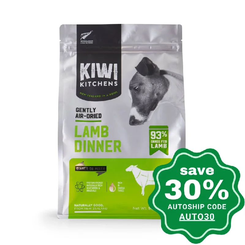 Kiwi Kitchens - Air-Dried Dog Food - Grass Fed Lamb Dinner - 1KG