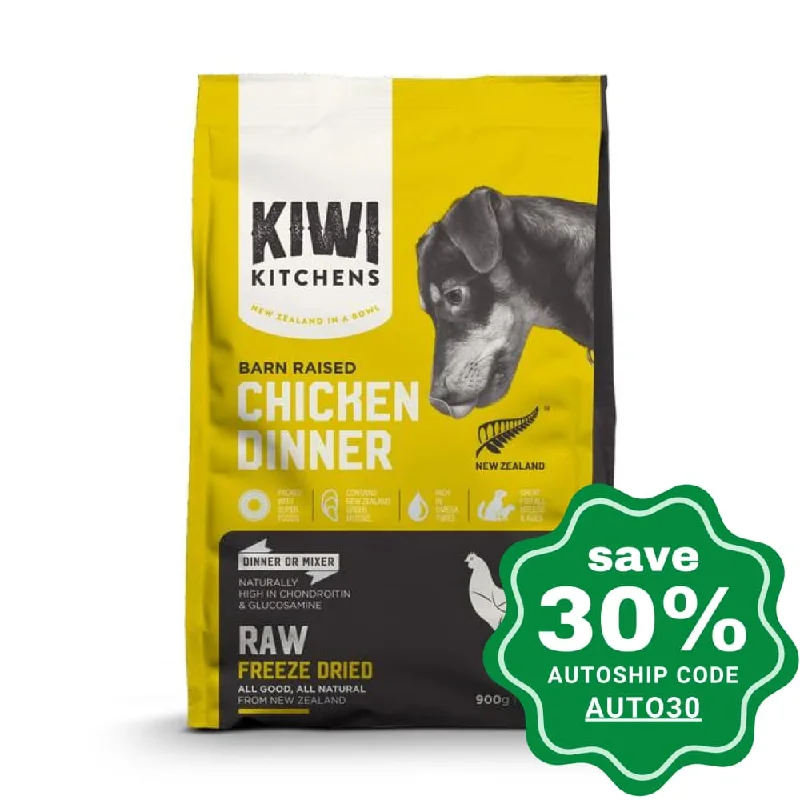 Kiwi Kitchens - Freeze-Dried Dog Food - Barn Raised Chicken Dinner - 900G