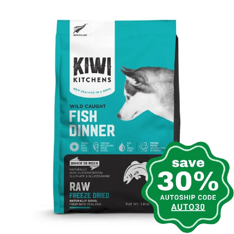 Kiwi Kitchens - Freeze-Dried Dog Food - Wild Caught Fish Dinner - 1.8KG