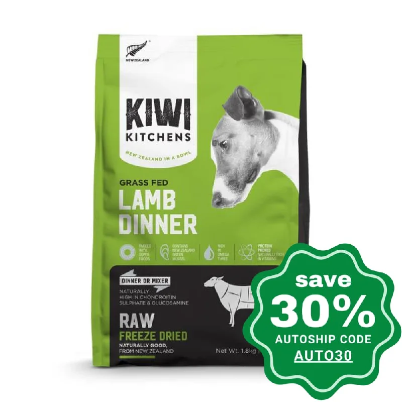 Kiwi Kitchens - Freeze-Dried Dog Food - Grass Fed Lamb Dinner - 1.8KG