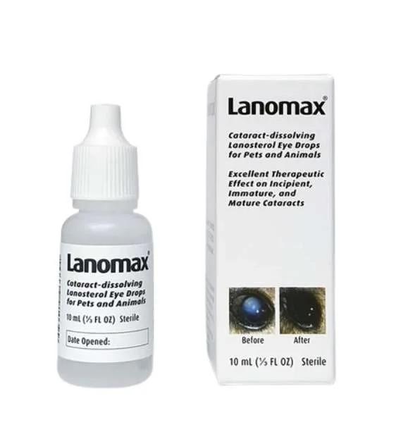 Lanomax Cataract-Dissolving Lanosteral Eye Drops for Dogs & Cats