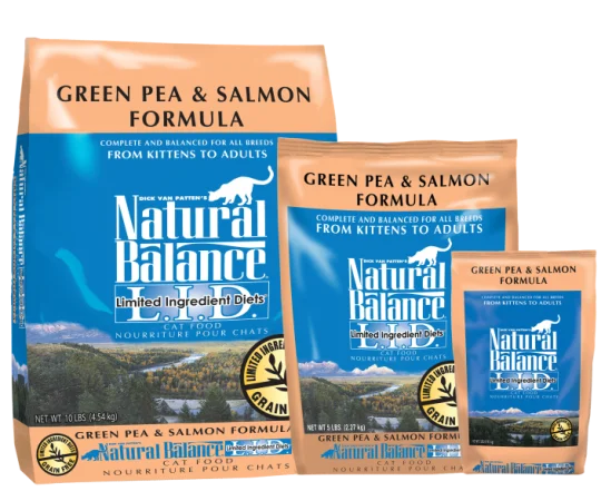 Natural Balance L.I.D Dry Cat Food, Green Pea & Salmon Formula; Available in 2 sizes