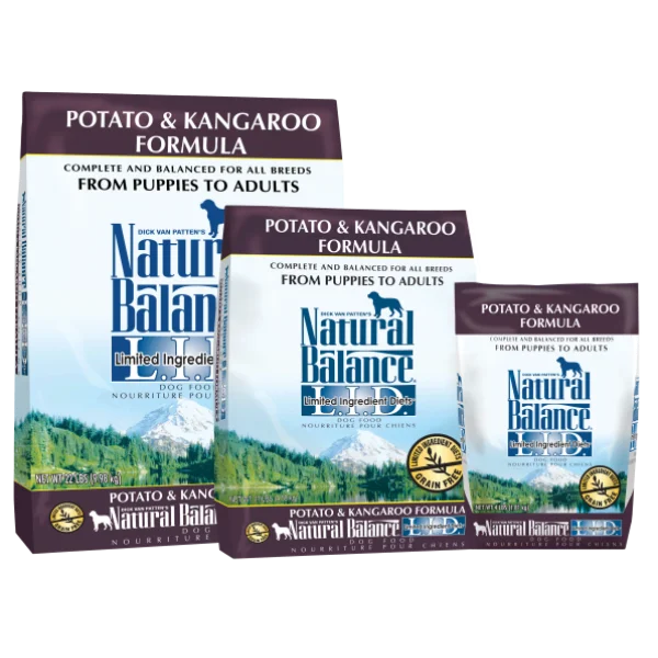 Natural Balance L.I.D. Dog Food Potato & Kangaroo; 3 sizes available