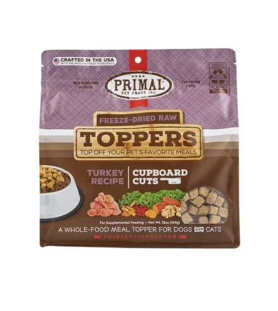 Primal Freeze Dried Raw Toppers For Dogs & Cats (Turkey)