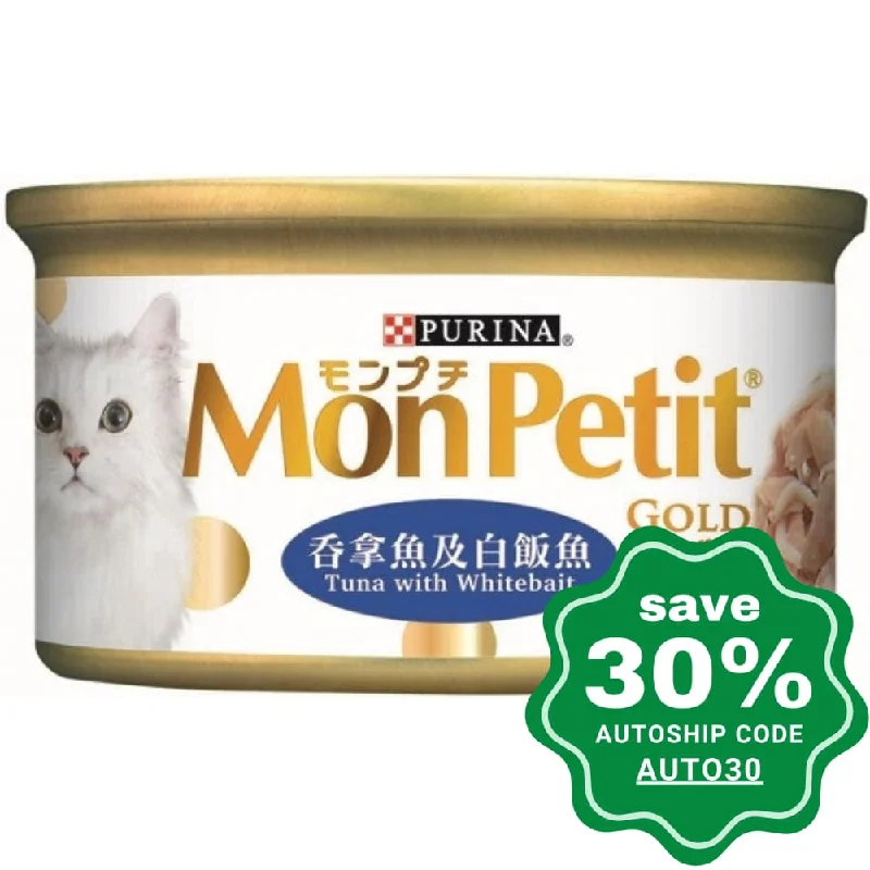 Purina - Mon Petit - Gold - Cat Food in Meat Jelly - Tuna with Whitebait - 85G