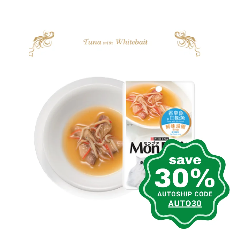 Purina - Mon Petit - Cat Food - Tuna & Whitebait in Soup - 40G