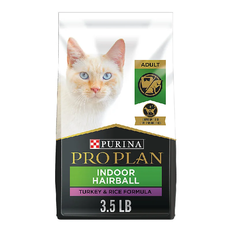 Purina Pro Plan Focus Indoor Adult Dry Cat Food - With Vitamins, High Fiber, Turkey & Rice