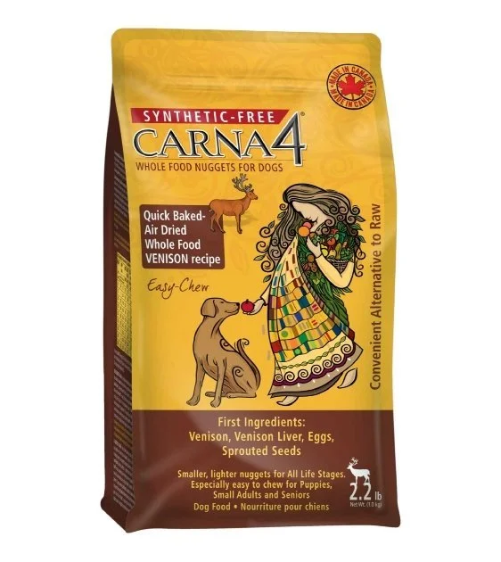 TRY & BUY: Carna4 Easy-Chew Quick Baked Air Dried Venison Recipe Dry Dog Food