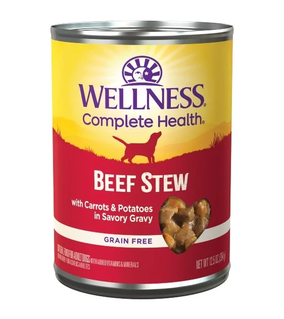 Wellness Complete Health Grain-Free Beef Stew with Carrots & Potatoes in Savory Gravy Wet Dog Food